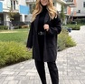 Little Frida szövetkabát fekete – Női átmeneti kabát – Innova Fashion